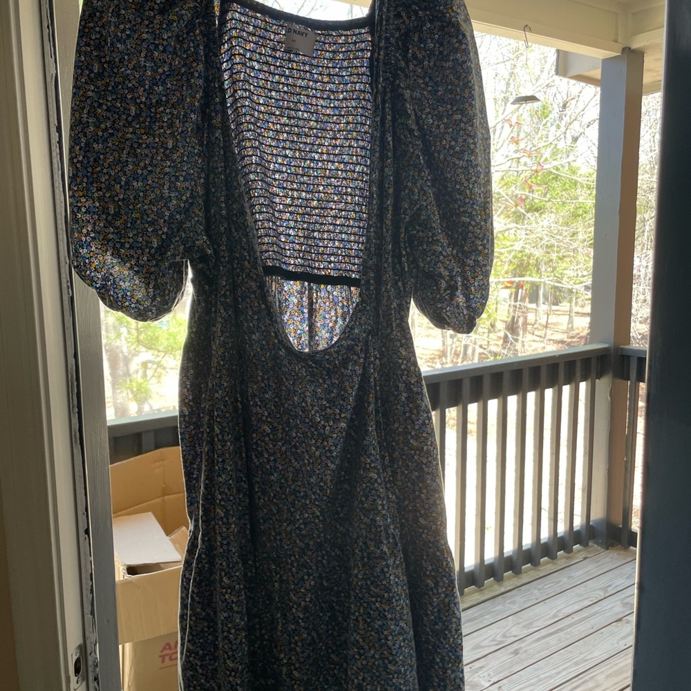 Wrap print dress